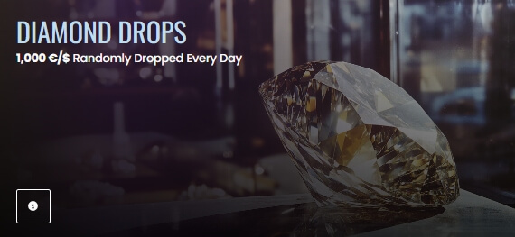 Diamond drops offer at Vegas now Casino