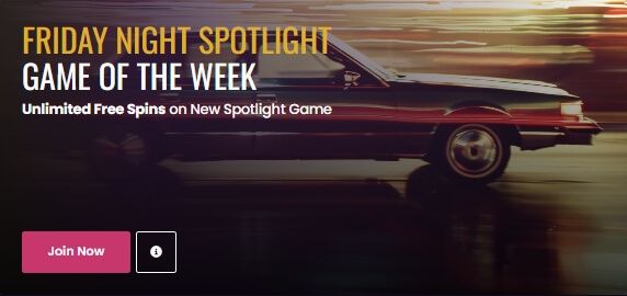 Friday night Spotlight offer for UAE player at Vegas now casino