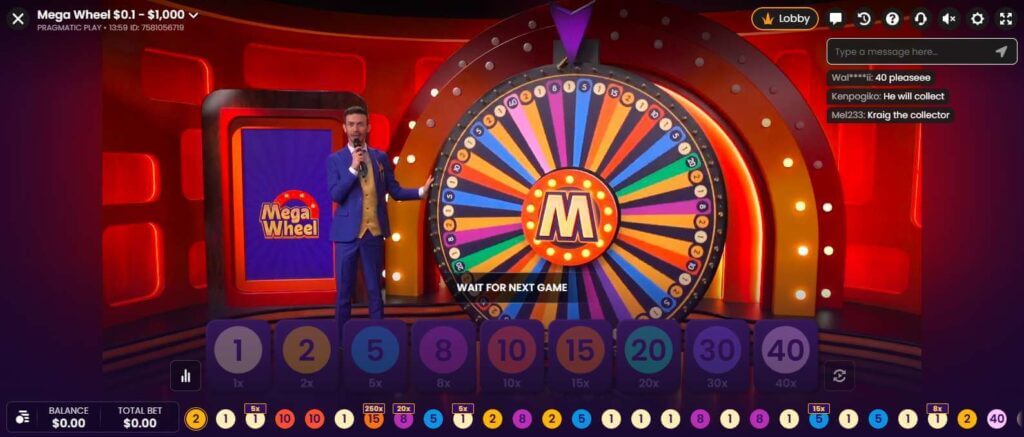 live casino game show Mega Wheel Review the Wheel Spin UAE Casinos