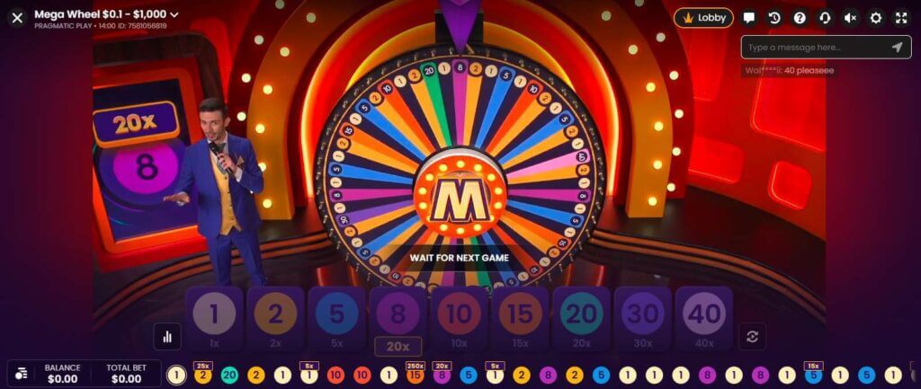 live casino game show Mega Wheel Review Maximum Win UAE Casinos