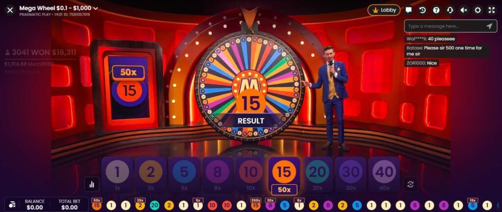 live casino game show Mega Wheel Review Mega Multipliers UAE Casinos