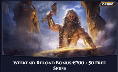 ⚡ Weekend Reload Bonus: up to €700 + 50 Free Spins at Cazeus
