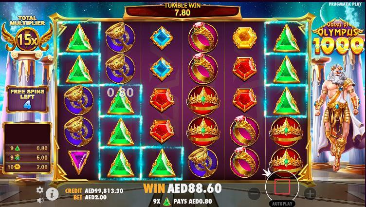 Gates of Olympus 1000 game review UAE casinos Special Features Free spins