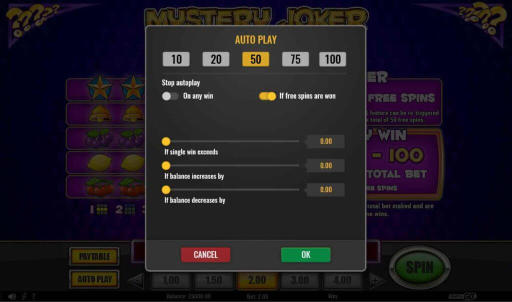 Mystery Joker Slot game review Emirates casinos Autoplay