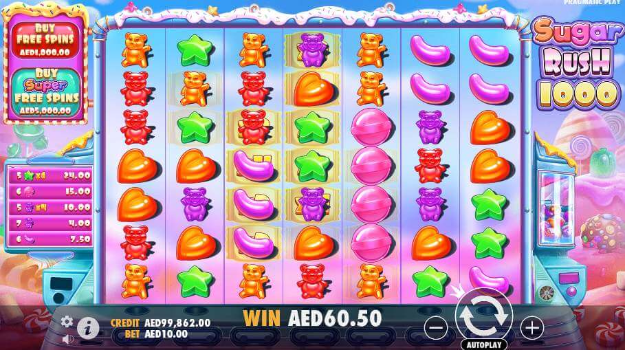 Sugar Rush 1000 Slot game review UAE casinos Multiplier spots