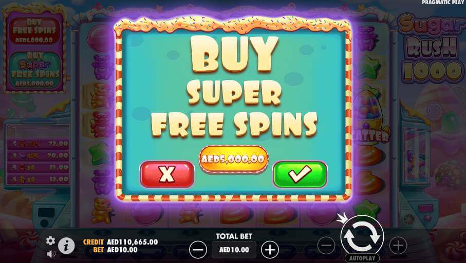 Sugar Rush 1000 Slot game review UAE casinos Bonus buy