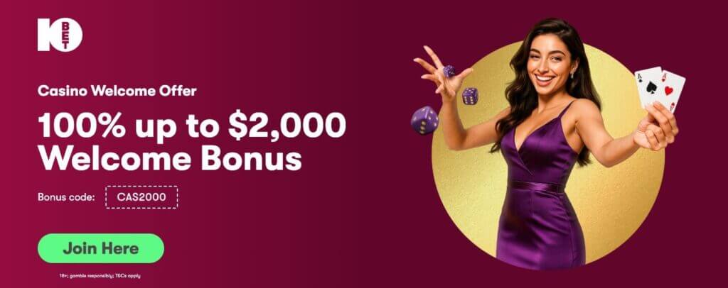 UAE Casinos the Welcome bonus at 10bet