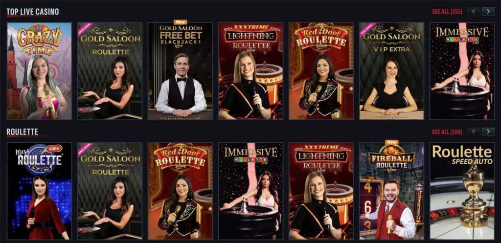 UAE casinos Recommended live dealer titles at MafiaCasino