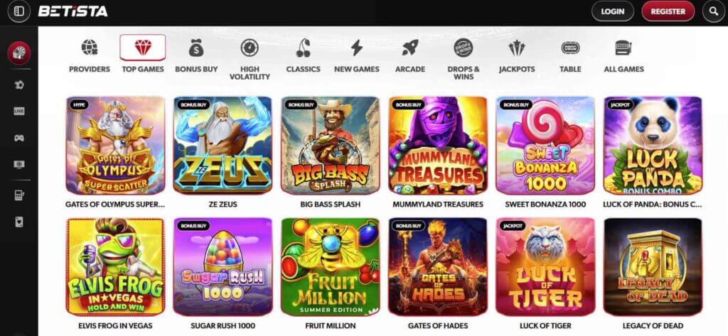 UAE casinos Recommended slots at Betista