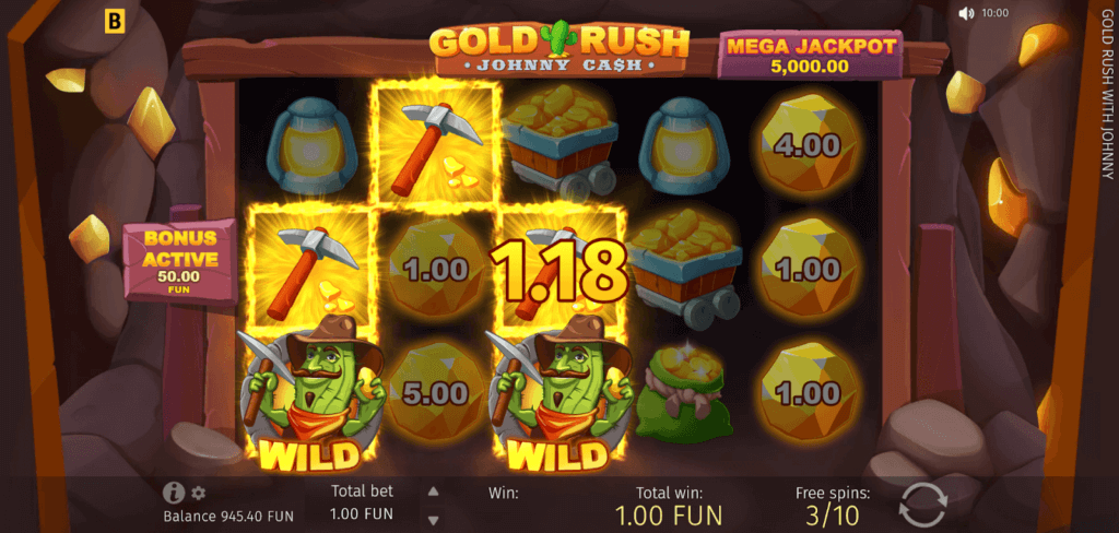 Gold Rush With Johnny Cash Free Spins