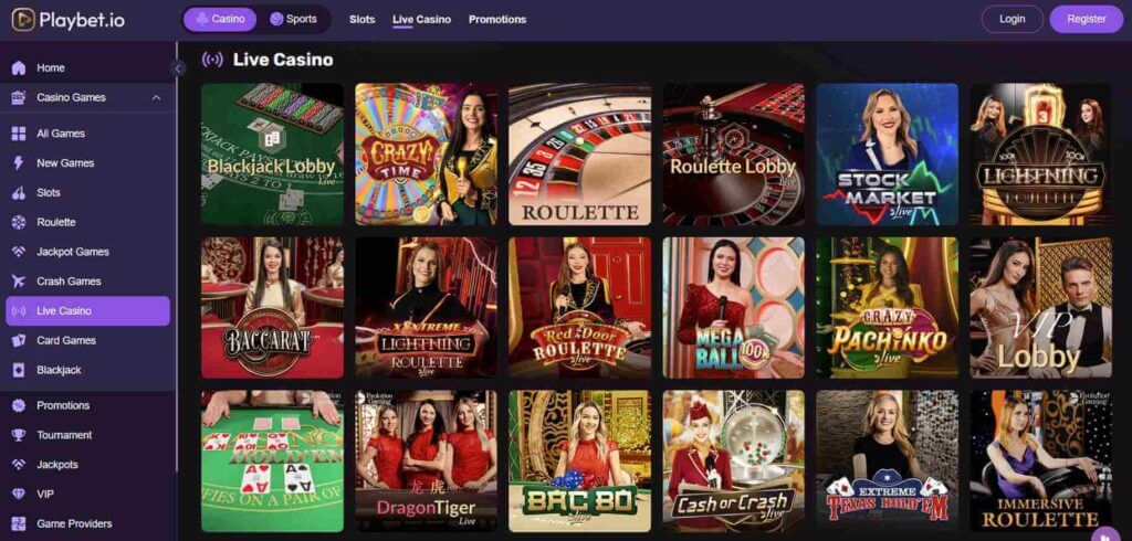 live dealer titles at Playbet UAE casinos