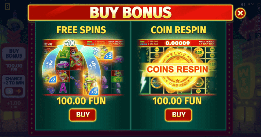 elvis frog trueways bonus buy