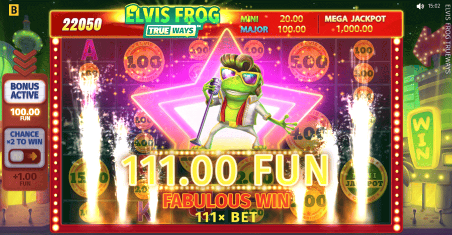 Graphics of Elvis Frog Trueways