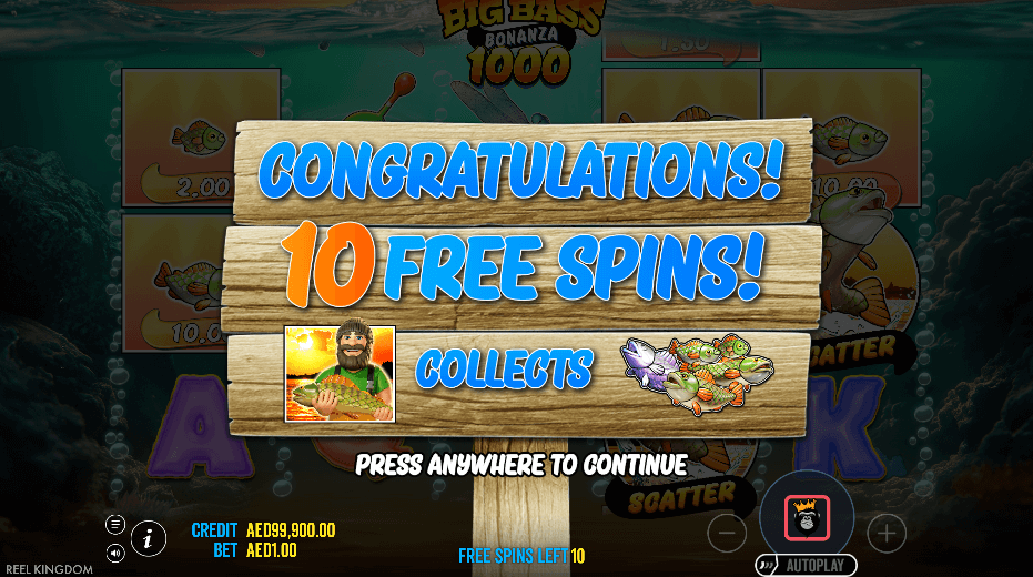 Free spins at Big Bass Bonanza 1000 slot online casinos uae