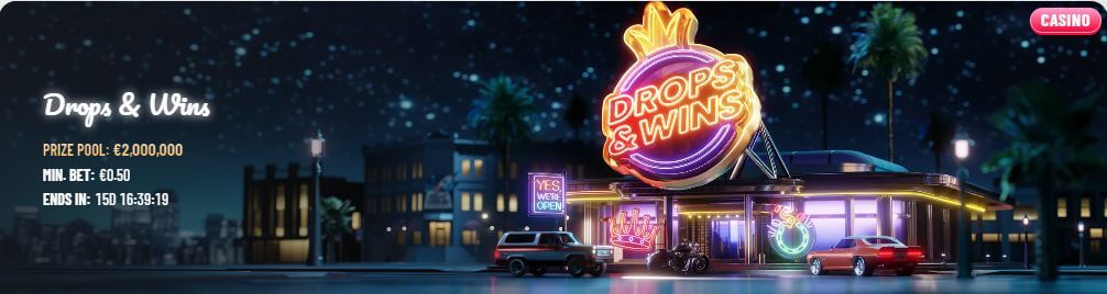 Wyns Casino Drops & Wins tournaments and promotions