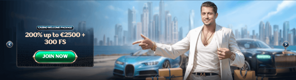 Millioner Casino crypto welcome bonus for Emirati players