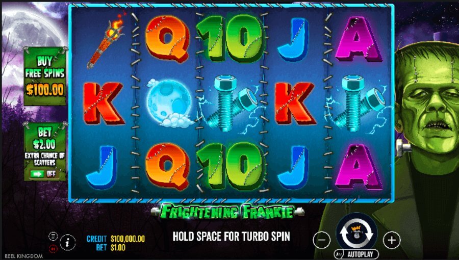 frightening frankie bonus buy and ante bet