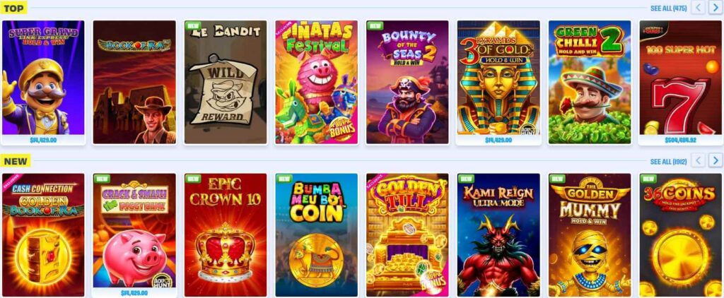 Recommended slots at OnlySpins