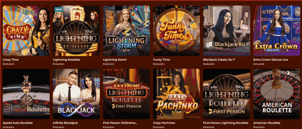 VegaZone’s live dealer collection