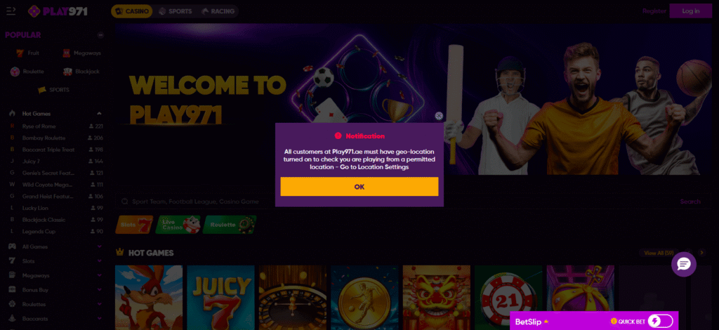 Play 971 UAE-regulated casino