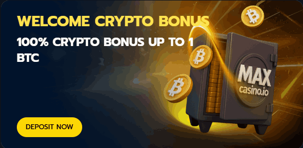 MaxCasino crypto welcome bonus