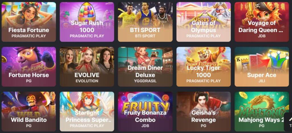 oncasino games