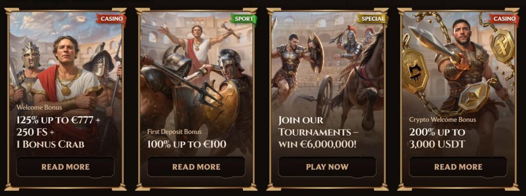 promo and bonus at Lanista