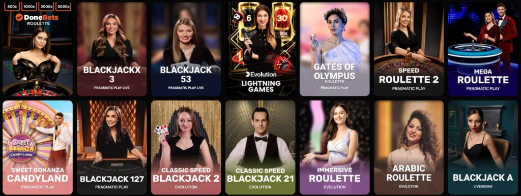 donebets live casino