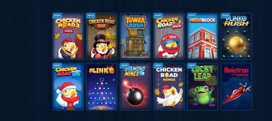 Instant games at DudeSpin