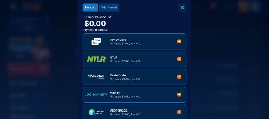 DudeSpin Payment Methods