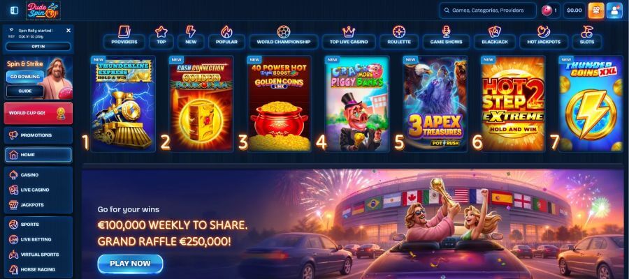 dudespin casino preview