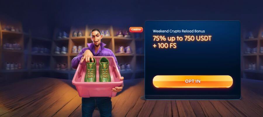 DudeSpin Reload Bonus