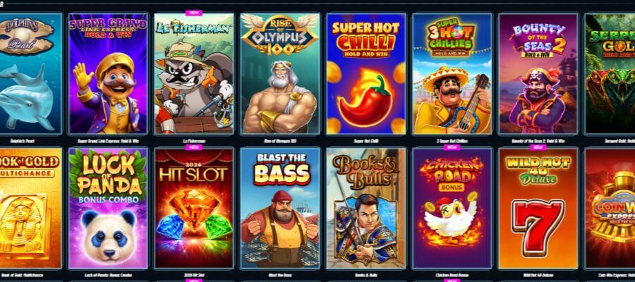 Slot games at Golazzo casino