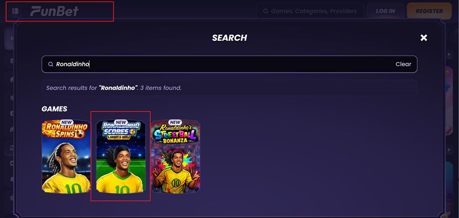 Casinos to Play Ronaldinho Scores Shoot and Win Game