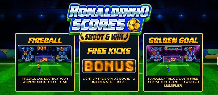 Ronaldinho Scores Shoot and Win Features