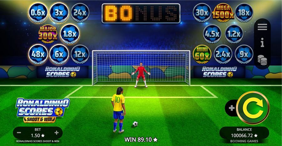 Ronaldinho Scores Shoot and Win Graphics and Sound